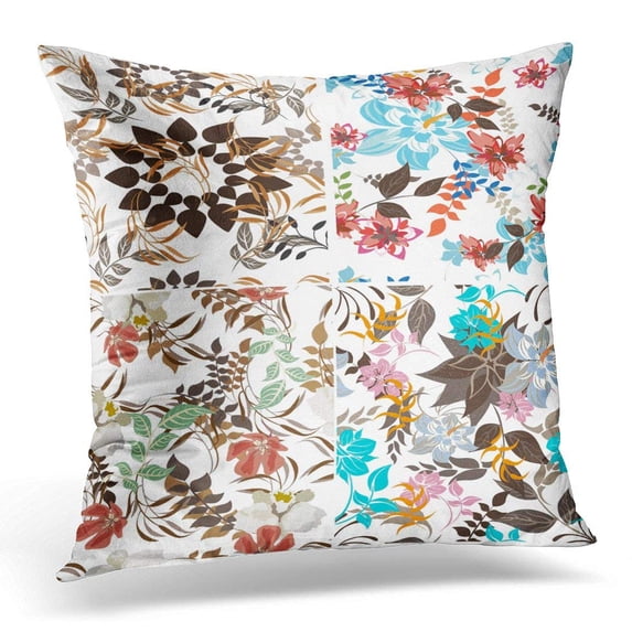 ARHOME Abstract Floral Flower Single Pattern Aloha Pillow Case Pillow Cover 20x20 inch