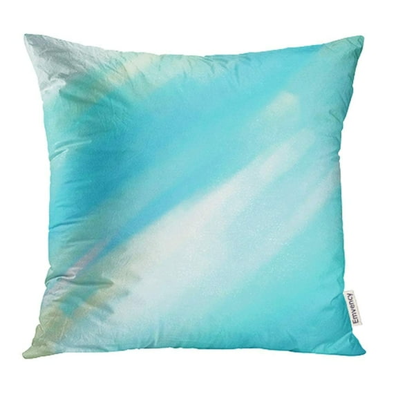 ARHOME Abstract Watercolor Wet Brush Paint Cold Line for Blue White Yellow Green Pastel Pillow Case Pillow Cover 20x20 inch Throw Pillow Covers