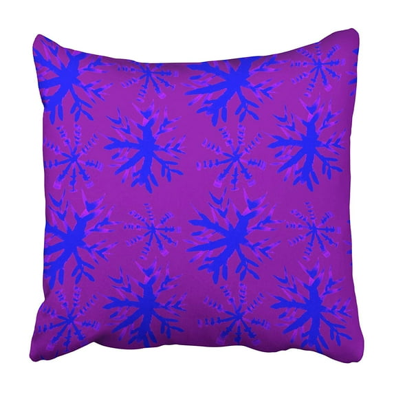 ARHOME Abstract Winter Watercolor Hand Blue Indigo Boho Watercolour Snowflak Batik Swimwear Pillowcase 16x16 inch