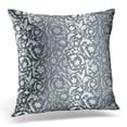thumbnail image 1 of ARHOME Beautiful Luxury Vintage Floral with Wildflowers in the Style of 19Th Century Gray with Silver Baroque Pillow Case Cushion Cover 20x20 Inches, 1 of 1