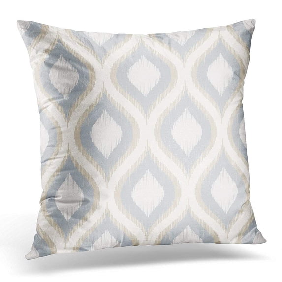 ARHOME Beige Ikat Geometric Pattern Gray Wall Pillows case 18x18 Inches Home Decor Sofa Cushion Cover