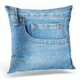 thumbnail image 1 of ARHOME Blue Rivet Pocket on Jeans Close Up Canvas Pillow Case Pillow Cover 20x20 inch, 1 of 1