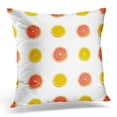 thumbnail image 1 of ARHOME Colorful Barberry of Orange Grapefruit Slices on White Red Bright Pillow Case Pillow Cover 18x18 inch, 1 of 1