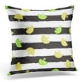 thumbnail image 1 of ARHOME Colorful Beautiful Lemon Pattern with Yellow Bright Summer Design on of The Trend Grunge Line Green Throw Pillow Case Pillow Cover Sofa Home Decor 16x16 Inches, 1 of 1