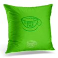 thumbnail image 1 of ARHOME Drink Leaf Chinese Tea Cup and Life on the Green Beverage Emblem Pillow Case Cushion Cover 20x20 Inches, 1 of 1