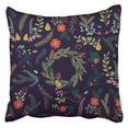 thumbnail image 1 of ARHOME Flower Collection of Vintage Style Christmas Holiday Florals Garland Wreath Winter Pillow Case Cushion Cover 20x20 inch, 1 of 1