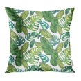 thumbnail image 1 of ARHOME Green Leaf Watercolor with Jungle Leaves Bright Tropical Aloha Asia Banana Beach Pillowcase Cushion Cases 20x20 inch, 1 of 1
