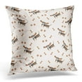 thumbnail image 1 of ARHOME Happy Dogs Basset Hound Bone Paw Sad Pillow Case Pillow Cover 20x20 inch, 1 of 1
