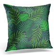 thumbnail image 1 of ARHOME Jungle Tropical with Palm Leaves Floral Pattern Hawaiian Pillow Case Pillow Cover 20x20 inch, 1 of 1