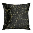 thumbnail image 1 of ARHOME Marble Gold Marbling Design for Book Catalog Black Splatter Abstract Brush Crack Pillow Case Pillow Cover 16x16 inch Throw Pillow Covers, 1 of 1