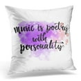 thumbnail image 1 of ARHOME Music is Poetry with Personality Inspirational Quote About Lettering Wall for School Musician Calligraphy Pillow Case Pillow Cover 20x20 inch, 1 of 1