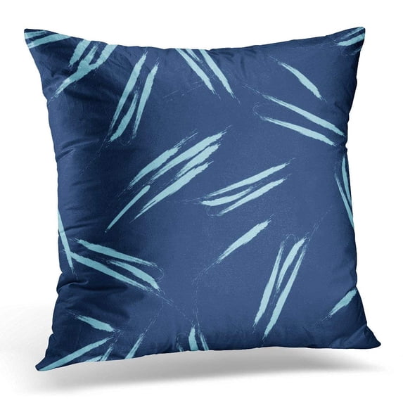 ARHOME Organic Abstract Pattern Brush Stroke Modern Blue Simple Line Strokes on Dark Small Pillows case 18x18 Inches Home Decor Sofa Cushion Cover