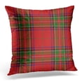 thumbnail image 1 of ARHOME Red Checkered Clan Stewart Scottish Royal Tartan Plaid Stuart Pillow Case Pillow Cover 20x20 inch, 1 of 1