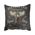 thumbnail image 1 of ARHOME Retro Vintage Custom Motorcycle America American Antique Biker Black Car Classic Pillow Case Pillow Cover 18x18 inch Throw Pillow Covers, 1 of 1