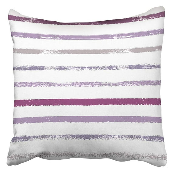 ARHOME Sailor Stripes Summer Autumn Colors Blue Turquoise Pink Purple Grey White Hipster Pillow Case Cushion Cover 16x16 inch