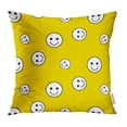 thumbnail image 1 of ARHOME Symbol Yellow Smile Face Abstract Avatar Baby Bright Cartoon Character Cheerful Pillow Case Pillow Cover 18x18 inch Throw Pillow Covers, 1 of 1