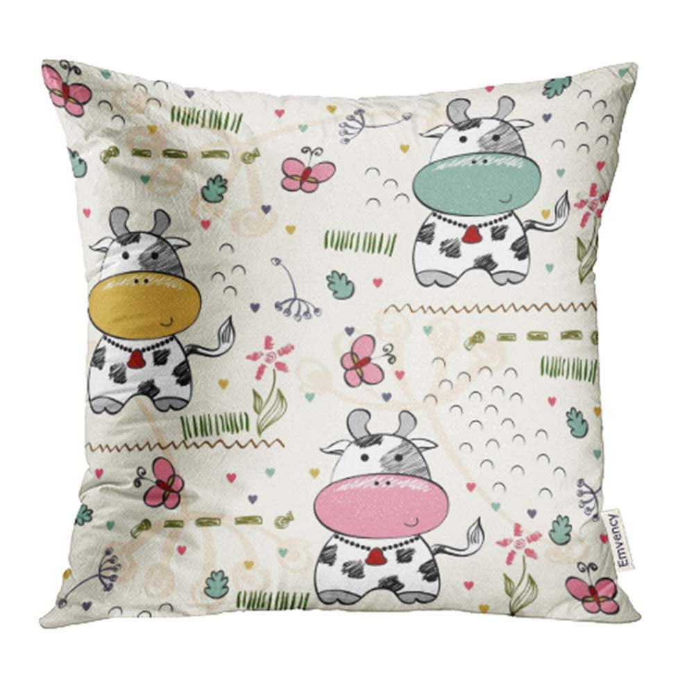 ARHOME White Baby Babies Hand Draw with Cows Animal Boy Care