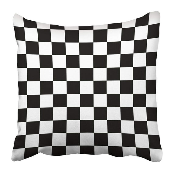 ARHOME White Checkerboard Modern Black Checkered Chequered Abstract Champion Championship Pillow Case Cushion Cover 18x18 inch