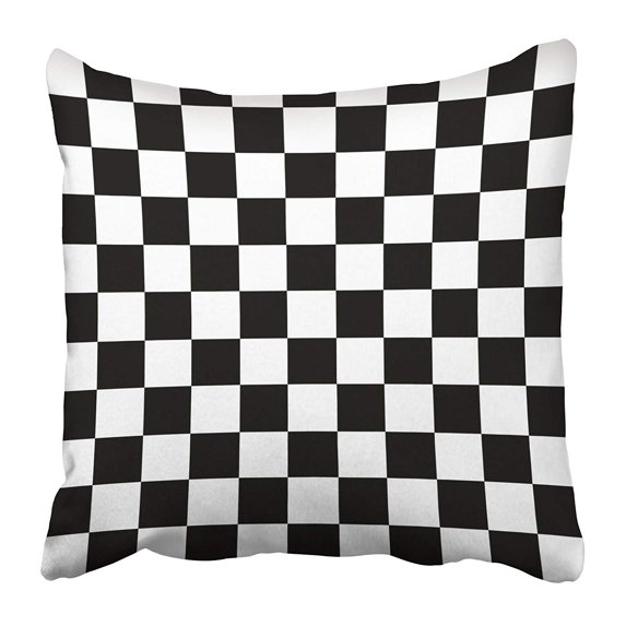 ARHOME White Checkerboard Modern Black Checkered Chequered Abstract Champion Championship Pillow Case Cushion Cover 20x20 inch