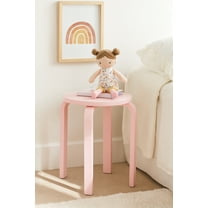 Mainstays Kids Wood Nightstand Side Table, Blushing Rose