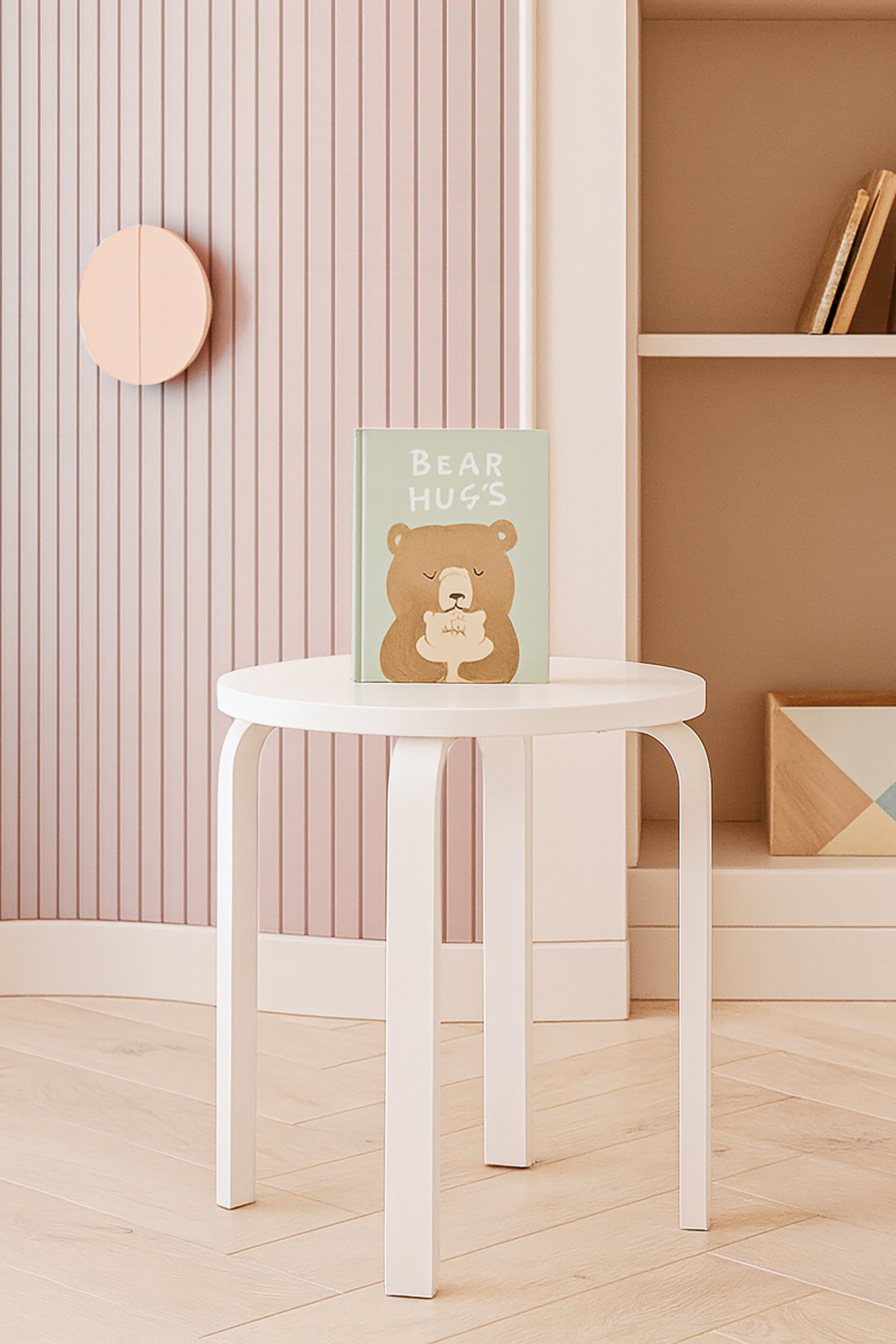 Mainstays Kids Wood Side Table, Brilliant White