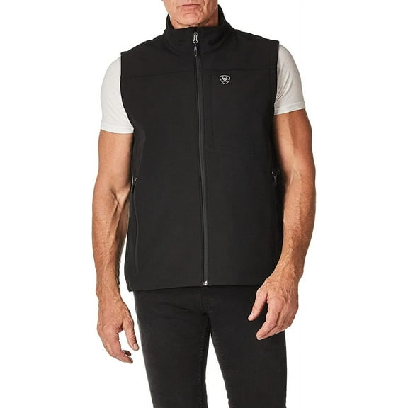 ARIAT 10023335: Men's Vernon 2.0 Softshell Vest, Black