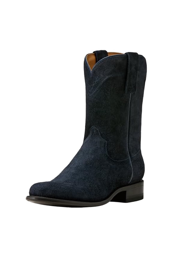 MEN YELLOWSTONE MIDNIGHT RANCHER WESTERN BOOT MEN SIZE 11.5 OILED NAVY