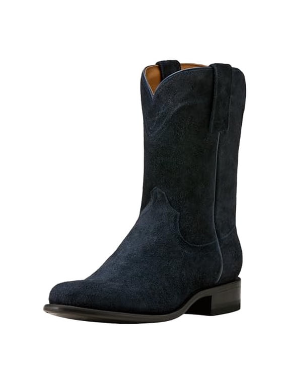 MEN YELLOWSTONE MIDNIGHT RANCHER WESTERN BOOT MEN SIZE 11.5 OILED NAVY