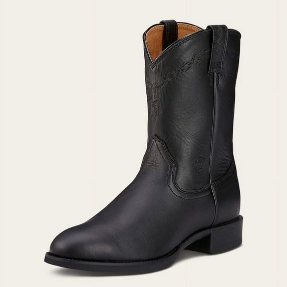 ARIAT Men's Heritage Roper Western Boot Black