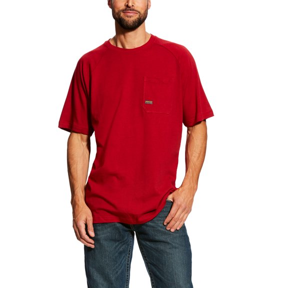 ARIAT Men's Rebar Cottonstrong Short Sleeve Crewwork Utility Tee Shirt