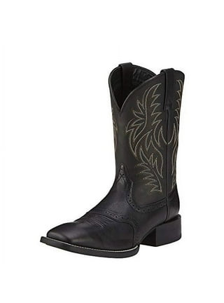 Walmart black cowboy hot sale boots