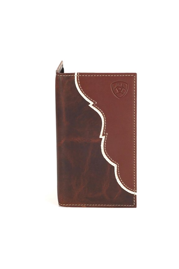 Two Tone Shield Rodeo Wallet Tan A101