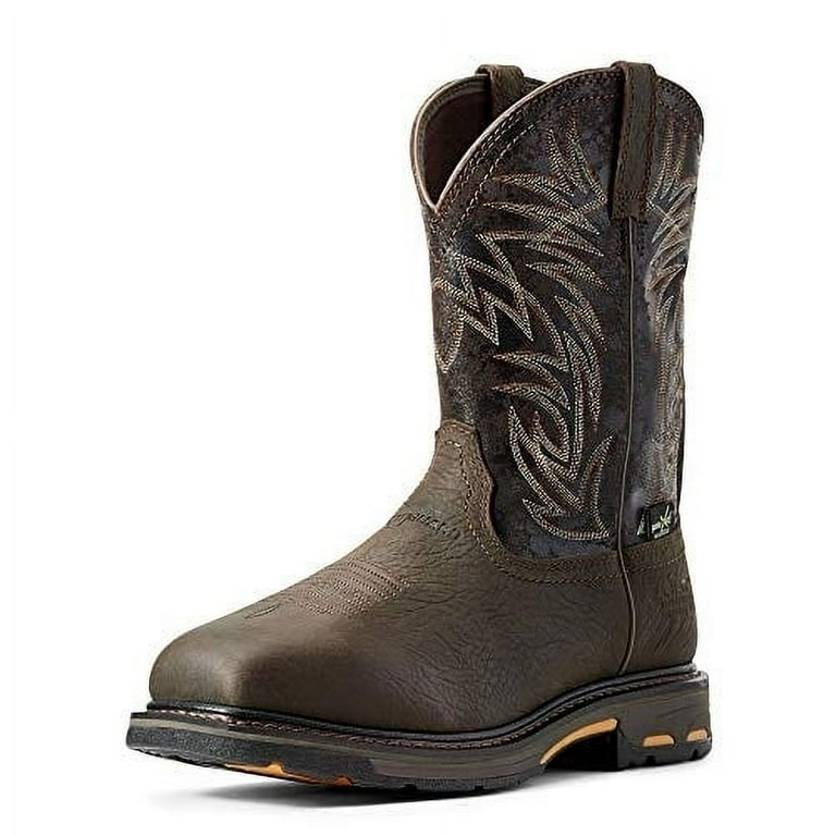 Square toe steel toe waterproof work boots best sale