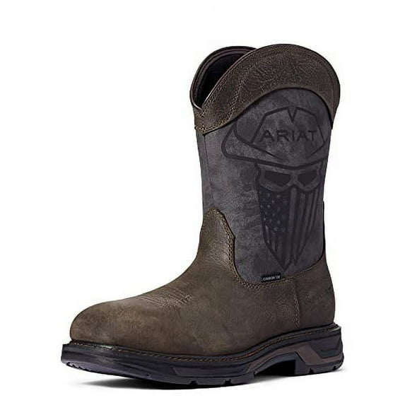 ARIAT WORK Men's WorkHog XT Incognito Carbon Toe Work Boot Iron Coffee - 10038223