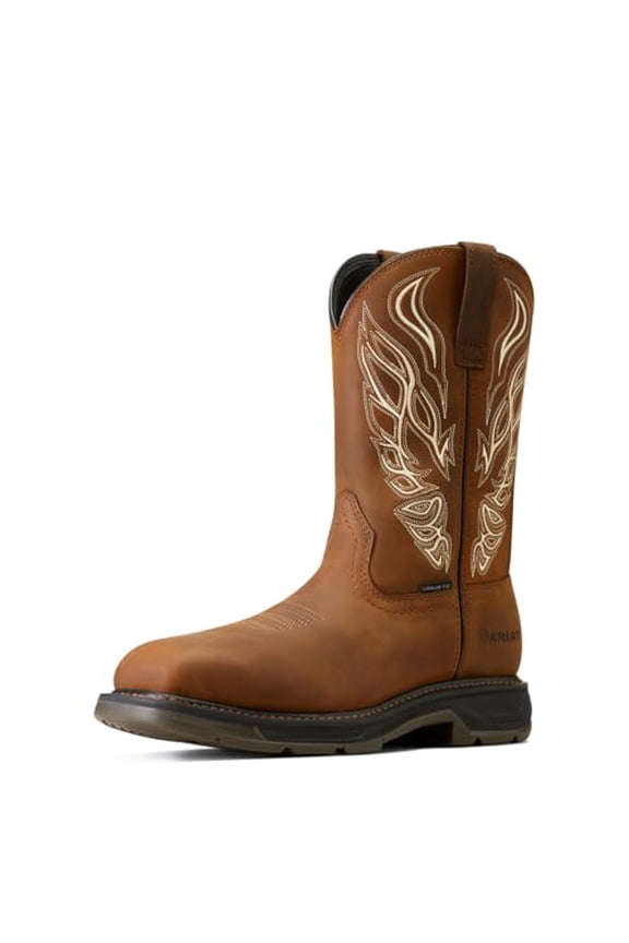 WORKHOG XT PHOENIX CARBON TOE WORK BOOTS MEN 10W DISTRESSED BROWN