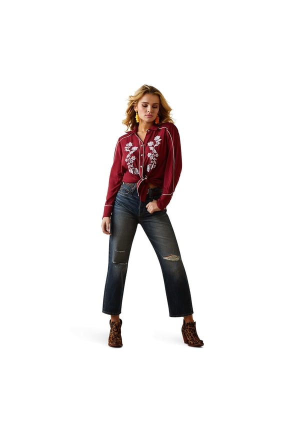 Women's Ultra High Rise Tomboy Straight Jean, Bora Bora, Size 30