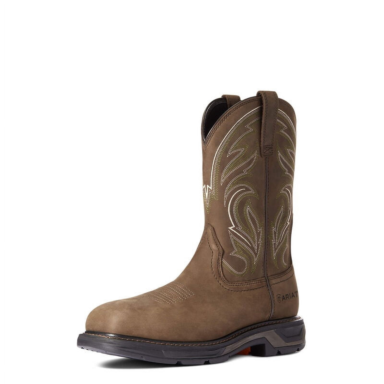 Ariat Men's Workhog XT Venttek Waterproof Work Boot - Carbon Toe, Western Style, Rye Brown/Storm, Size 7