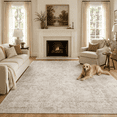 thumbnail image 1 of ARICOEASY 5x7 Abstract Area Rugs Machine Washable Non-slip for Living Room Bedroom Dining Room Office, Beige, 1 of 8