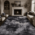 thumbnail image 1 of ARICOEASY 8'x10' Area Rugs, Persian Ink Black Modern Abstract Vintage Rug, Non-Slip Soft Low-Pile Indoor Carpet for Living Room Bedroom Dining Room and Office, 1 of 10