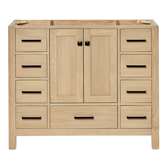 Ariel Cambridge 42 Inch Single Sink Base Cabinet In Oak