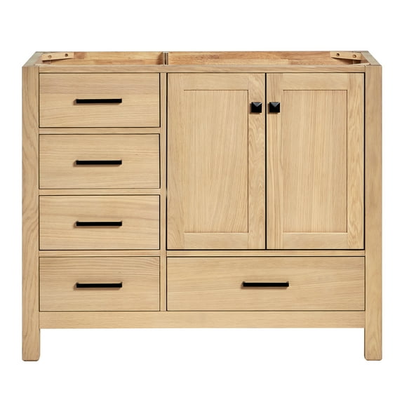 Ariel Cambridge 42 Inch Single Sink Base Cabinet In Oak
