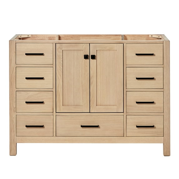 Ariel Cambridge 48 Inch Single Sink Base Cabinet In Oak