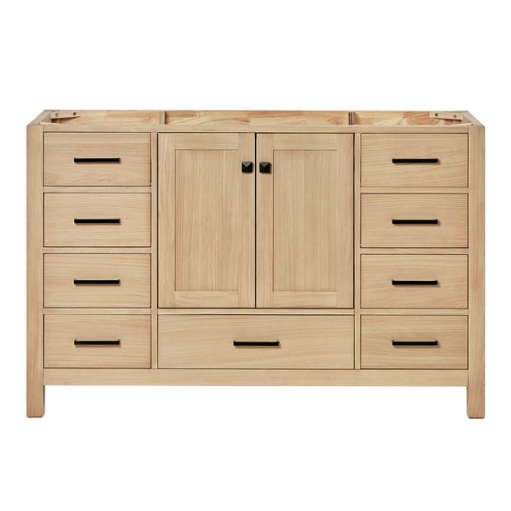 Ariel Cambridge 54 Inch Single Sink Base Cabinet In Oak