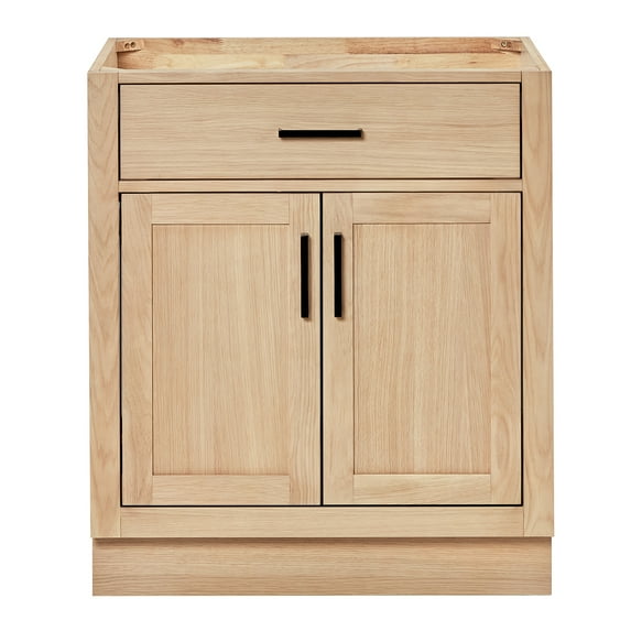 Ariel Hepburn 30 Inch Single Sink Base Cabinet In Oak