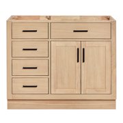 Ariel Hepburn 42 Inch Single Sink Base Cabinet In Oak