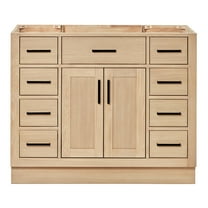 Ariel Hepburn 42 Inch Single Sink Base Cabinet In Oak