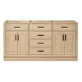 thumbnail image 1 of Ariel Hepburn 66 Inch Double Sink Base Cabinet In Oak, 1 of 10