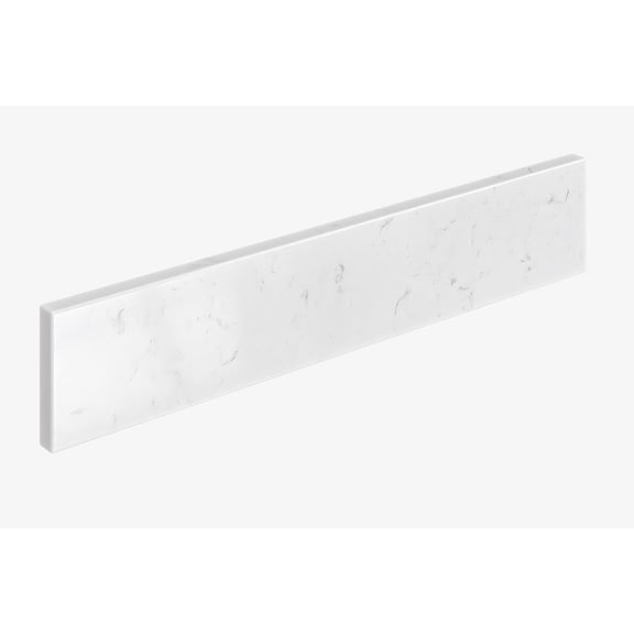 ARIEL Luxury Carrara White Quartz Sidesplash for Vanity – 22"x4"