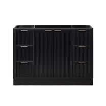 ARIEL Milan 48 Inch Single Sink Base Cabinet in Black