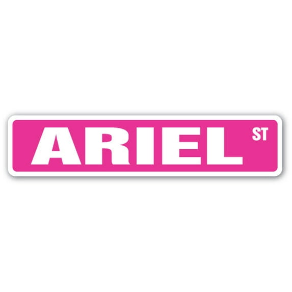 ARIEL Street Sign Childrens Name Room Sign | Indoor/Outdoor | 30" Wide